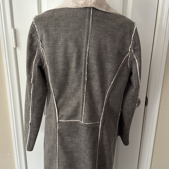 Anthropologie x Amadi Camila Sherpa Gray Coat NWT - Picture 8 of 14